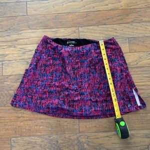 Skirt Sports Skort, L, Black multi color